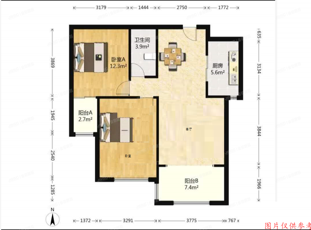 通州区 K2海棠湾116号楼19层1单元1903号