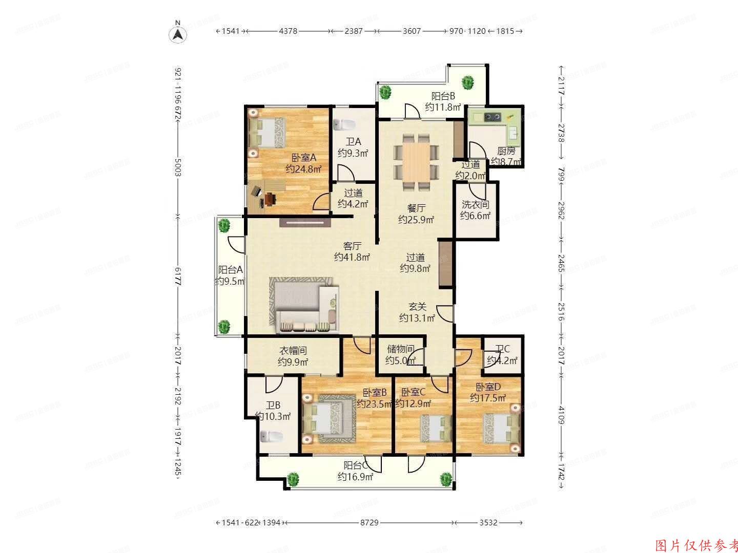 海淀区 如缘居南里3号楼8层801号（如园南区）