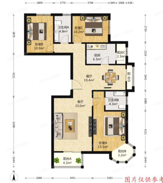 房山区-长阳镇 嘉州水郡158号11层1单元1101号
