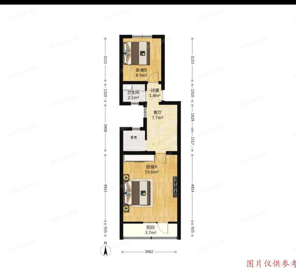 石景山区 古城南路35号楼5层1单元7号