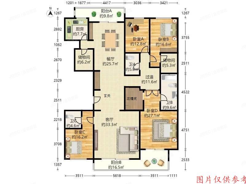 海淀区 如缘居南里1号楼2层1单元202（如园南区）