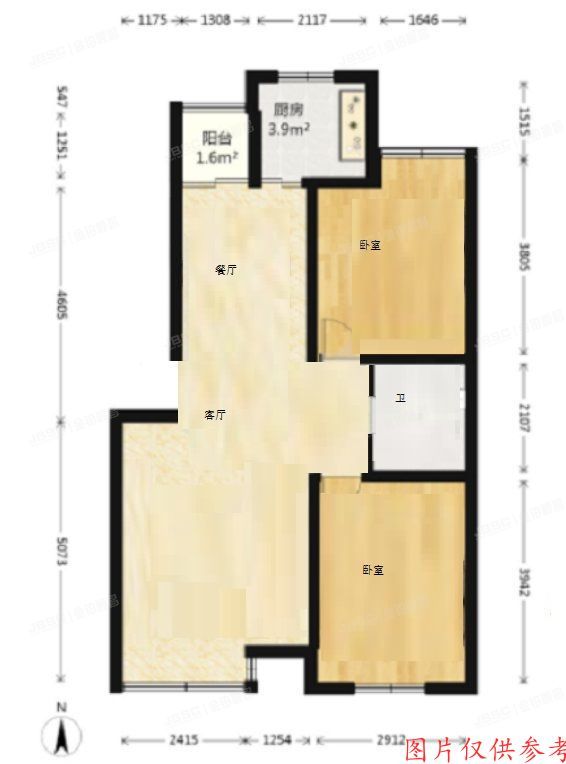 丰台区 翠海明苑6号楼4层8单元0402号