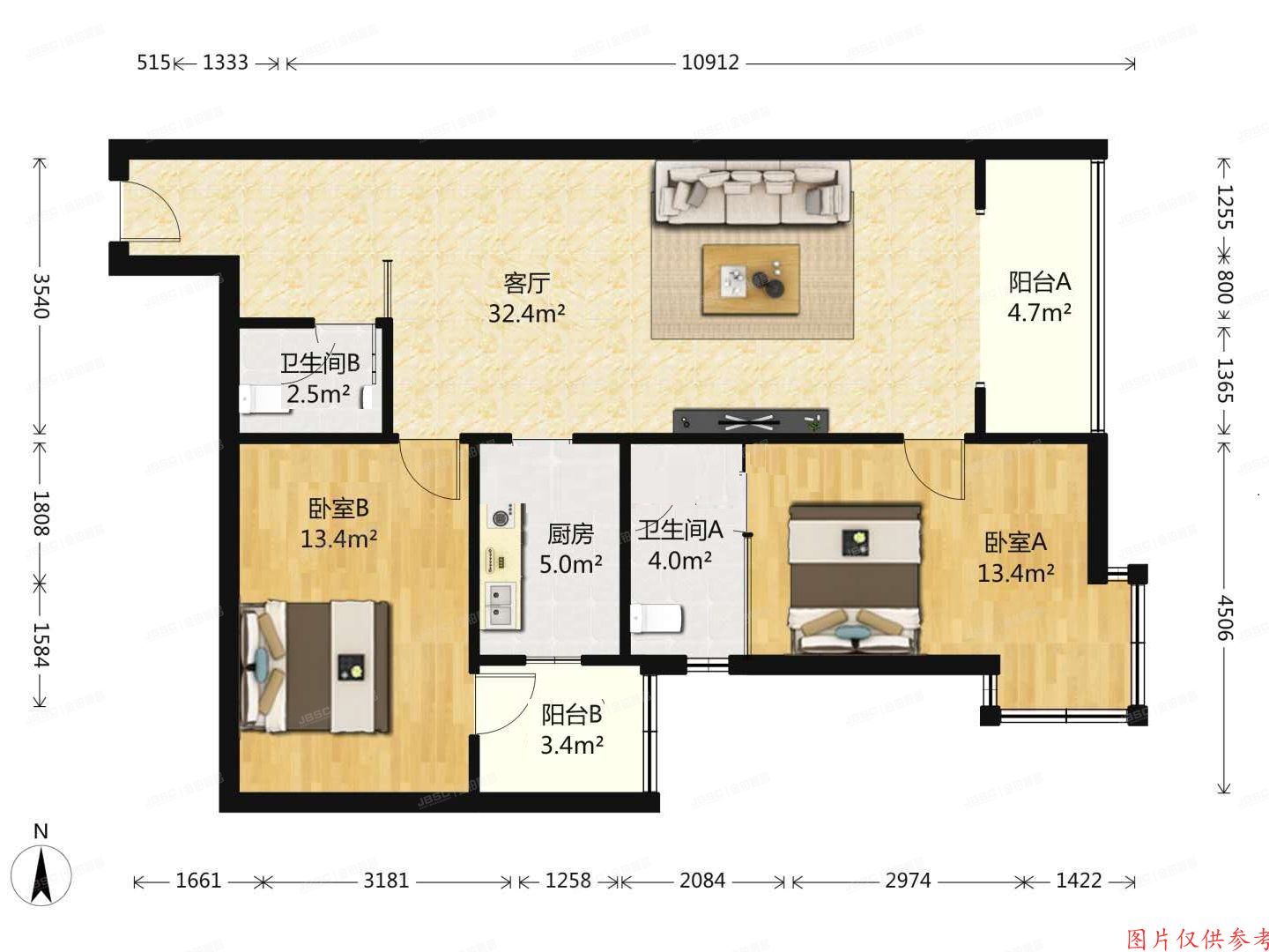 朝阳区 林萃西里43号楼2304室（澳林春天）