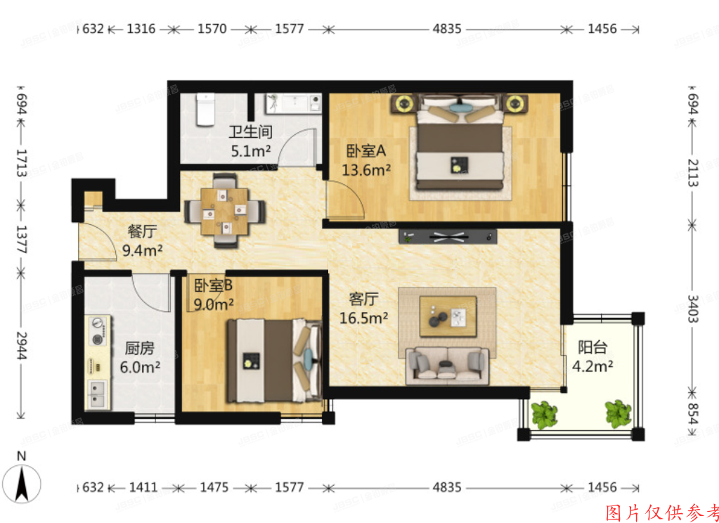 朝阳区 东三环南路54号院7号楼3层302（华腾园）