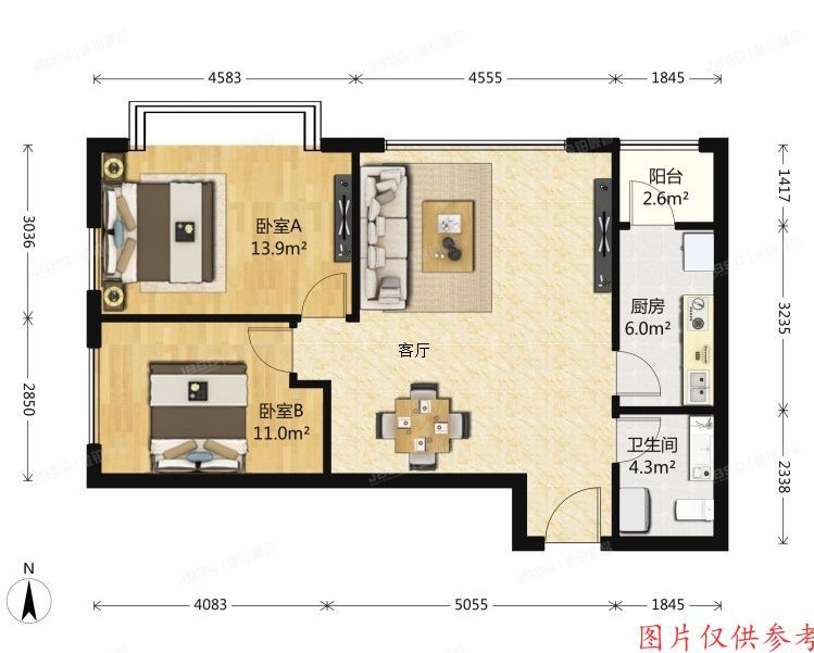 朝阳区 百子湾路32号院南11号楼2层B座208号（苹果社区南区）