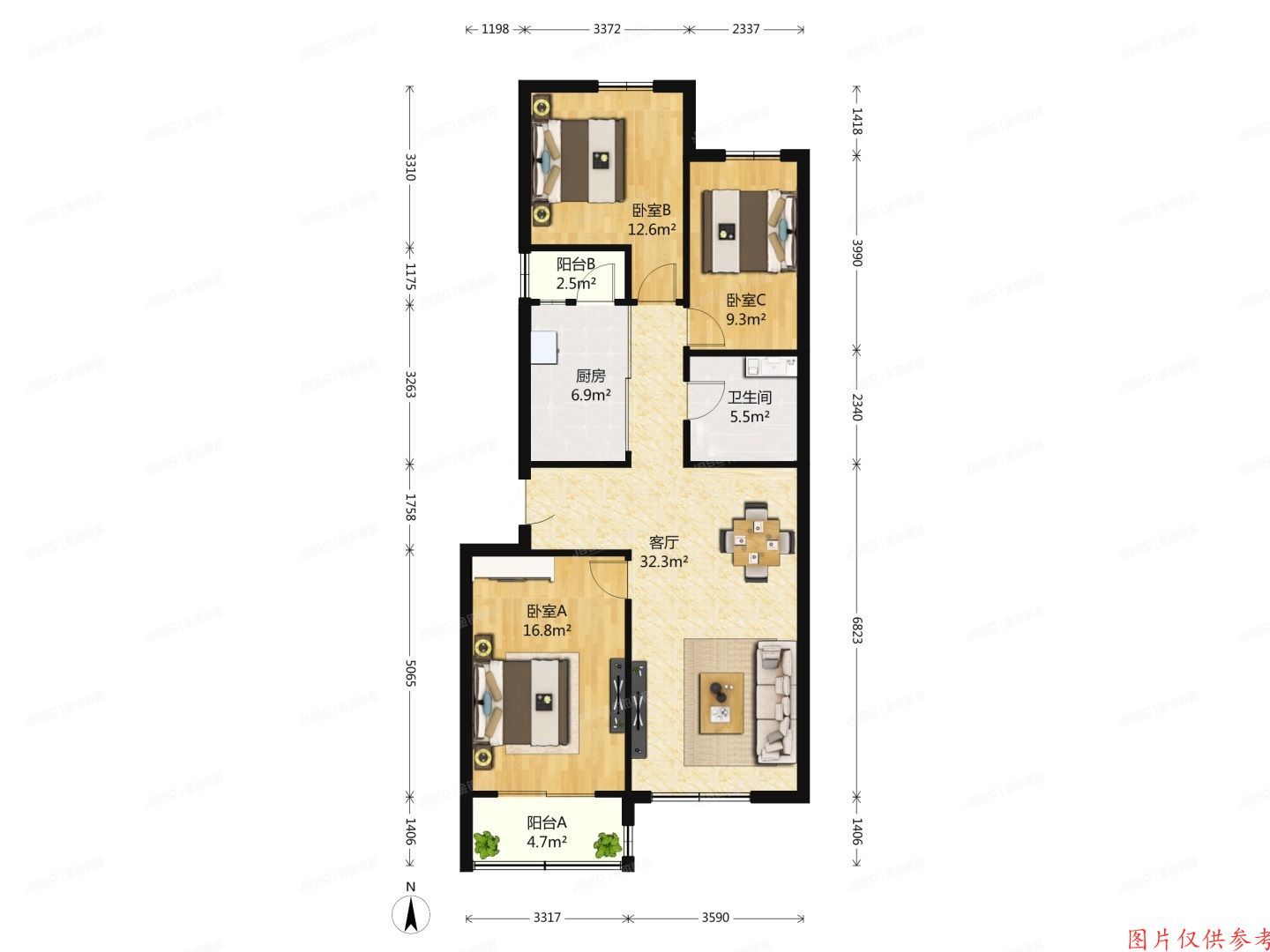 昌平区-回龙观镇 龙锦苑四区9号楼5单元101