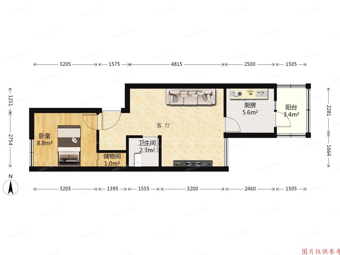 丰台区 康泽园1号楼1层5单元103