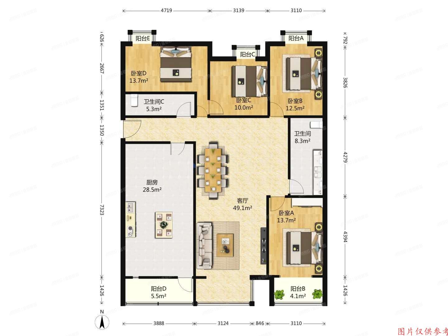 通州区 芙蓉园201号楼5层1-152（加华印象街）