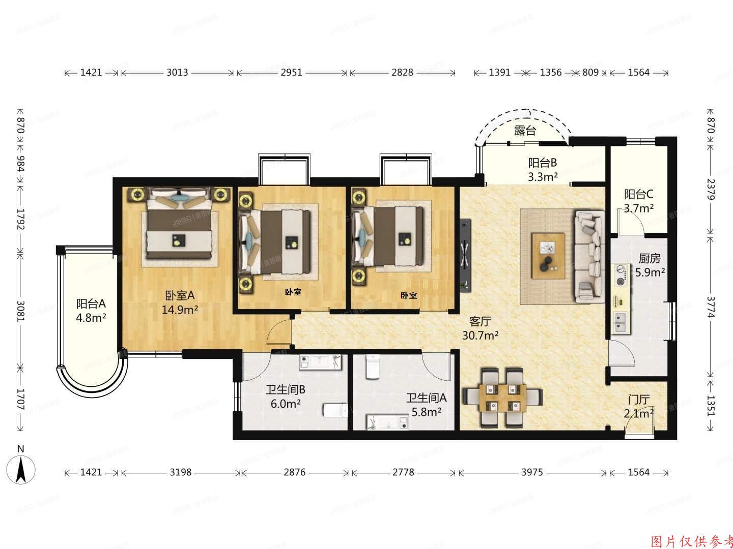海淀区-万柳 泉宗路2号10号楼7层0868号（光大花园）