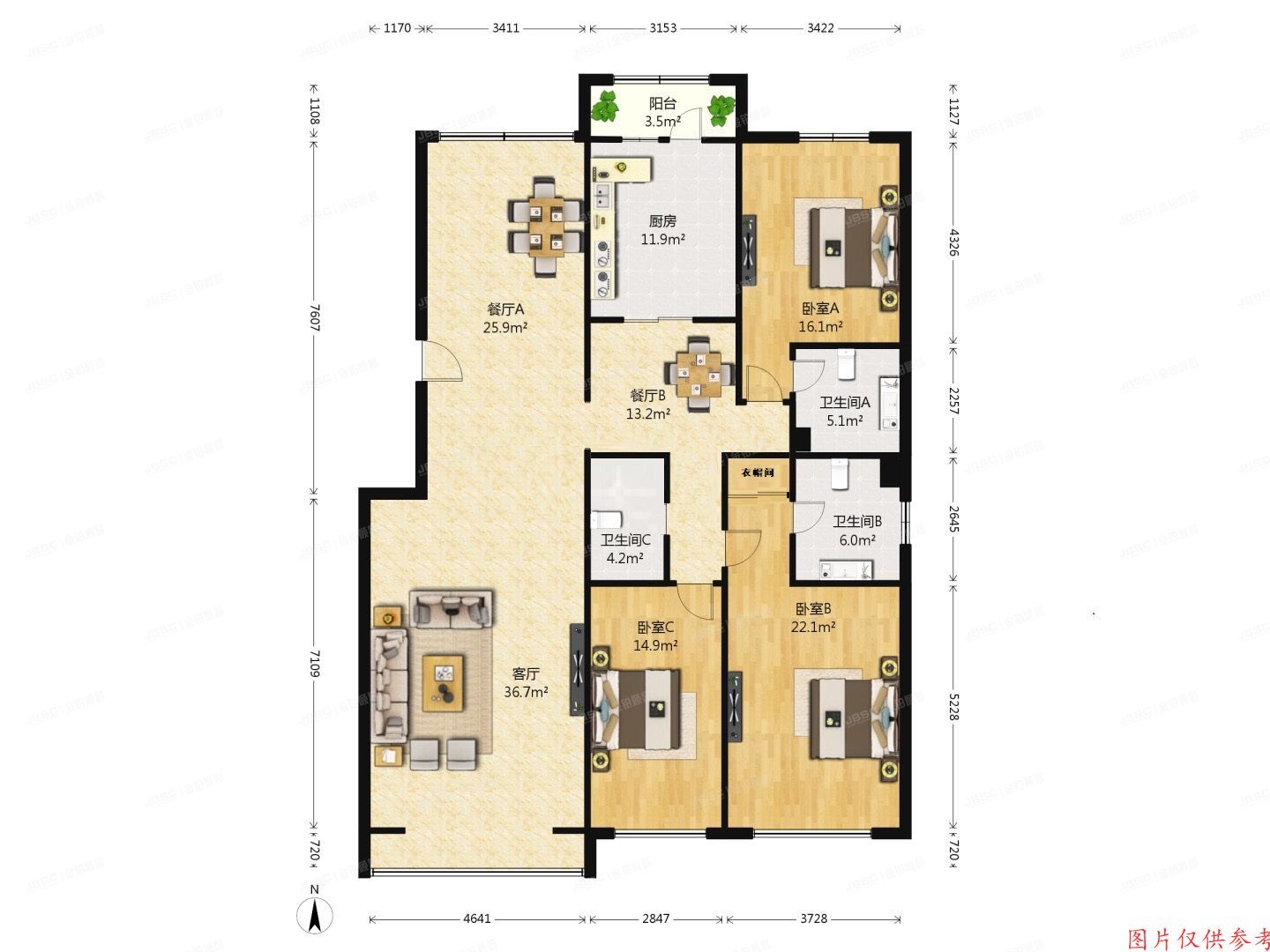 海淀区 永定路乙1号楼13号楼5单元202（乐府江南）