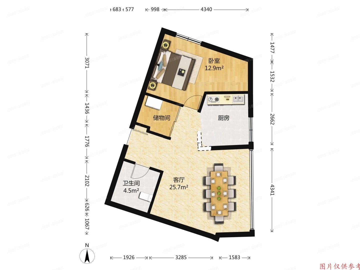 海淀区 德胜门西大街15号1号楼五单元12层1202（远洋风景）