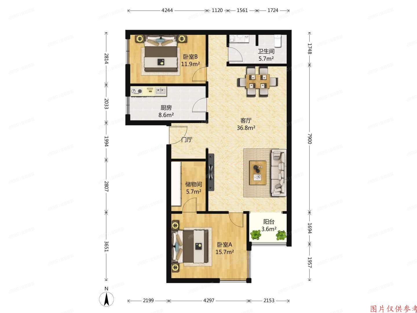 西城区 广信嘉园C座23E室