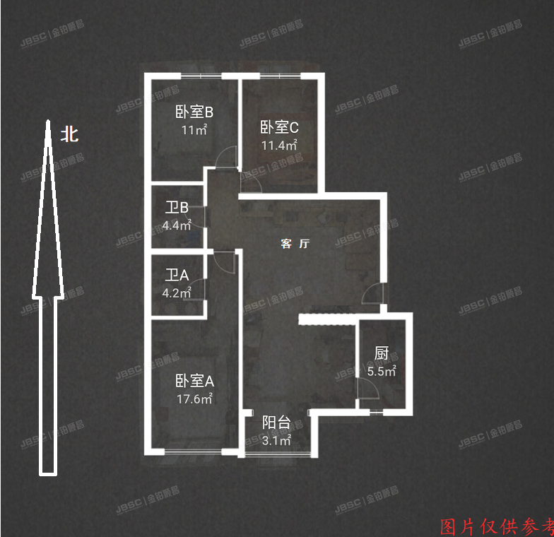 丰台区 晓月八里1号楼12层1单元1703室