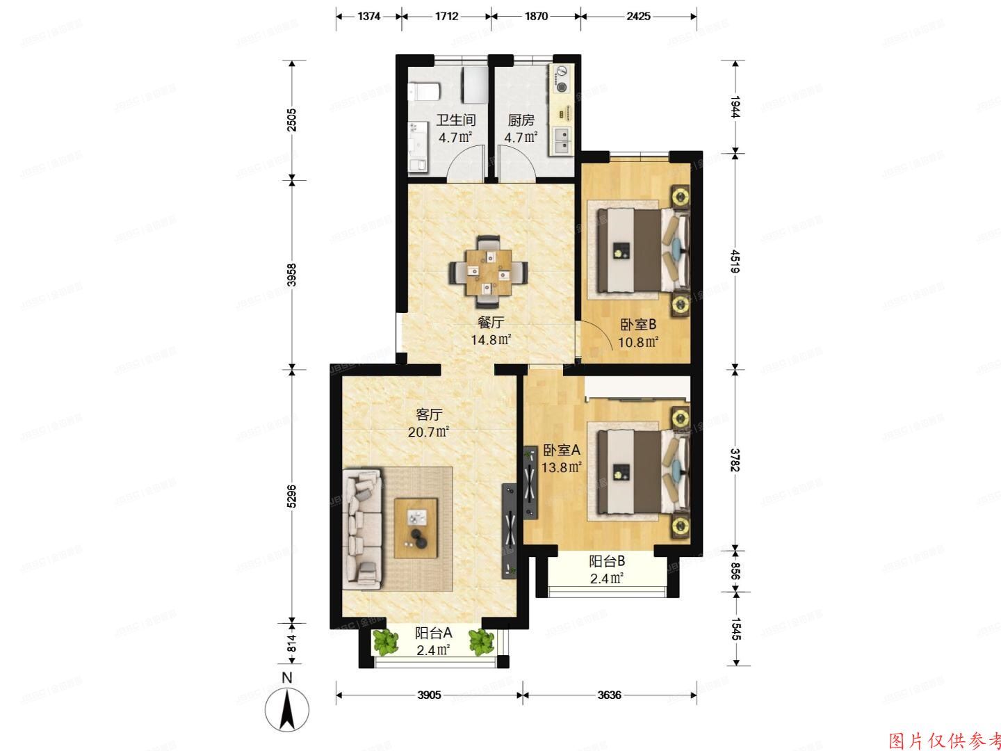 顺义区 希望家园1号楼3单元101号
