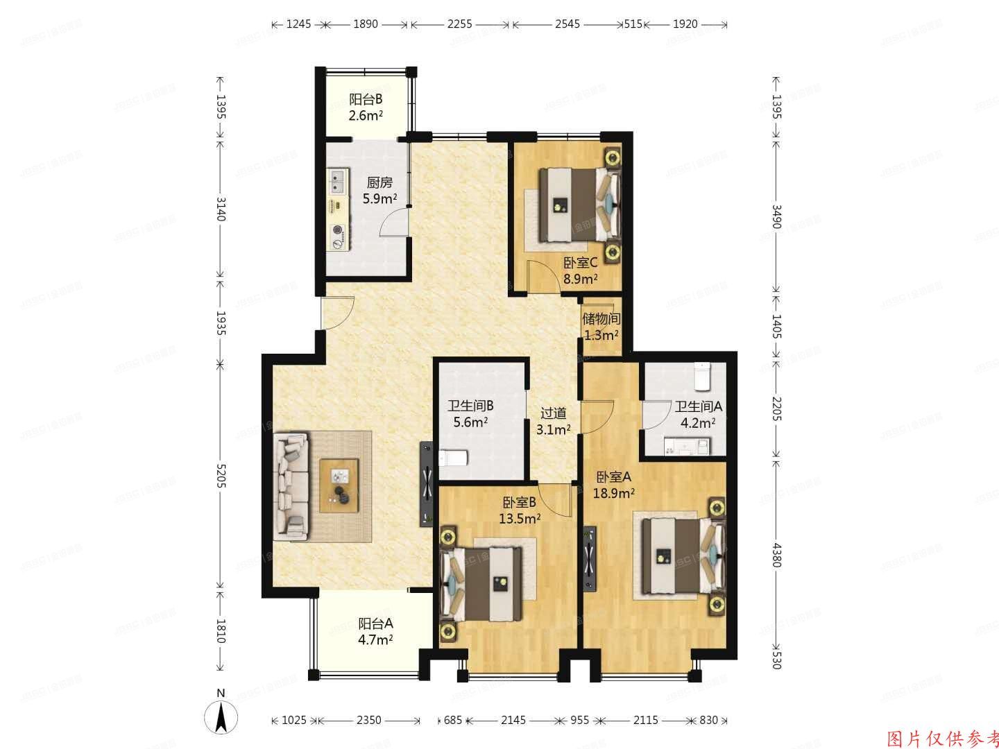 大兴区-黄村 长丰园三区8号楼3单元401