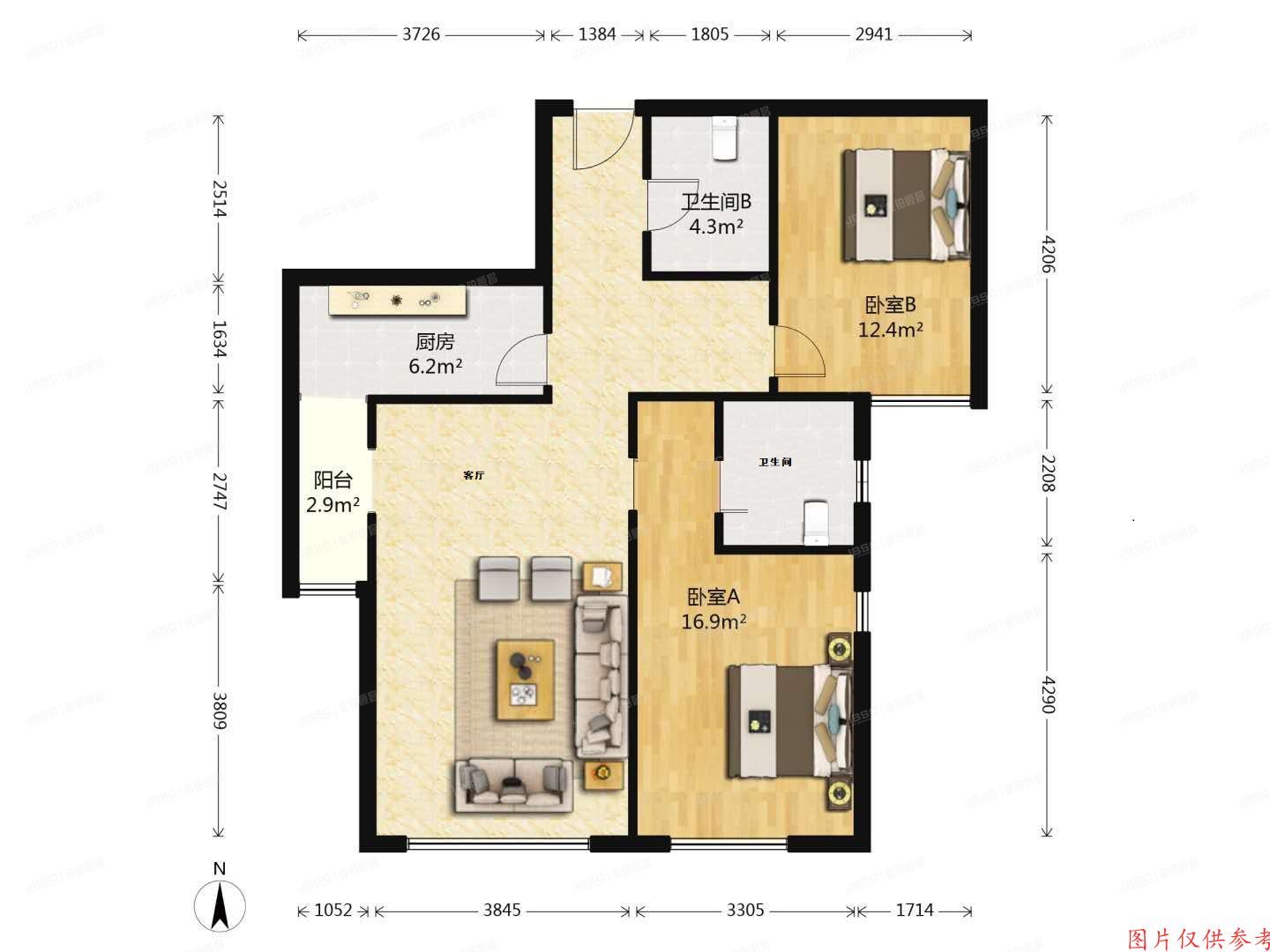朝阳区 百子湾路32号院南10楼A座205号（苹果社区）