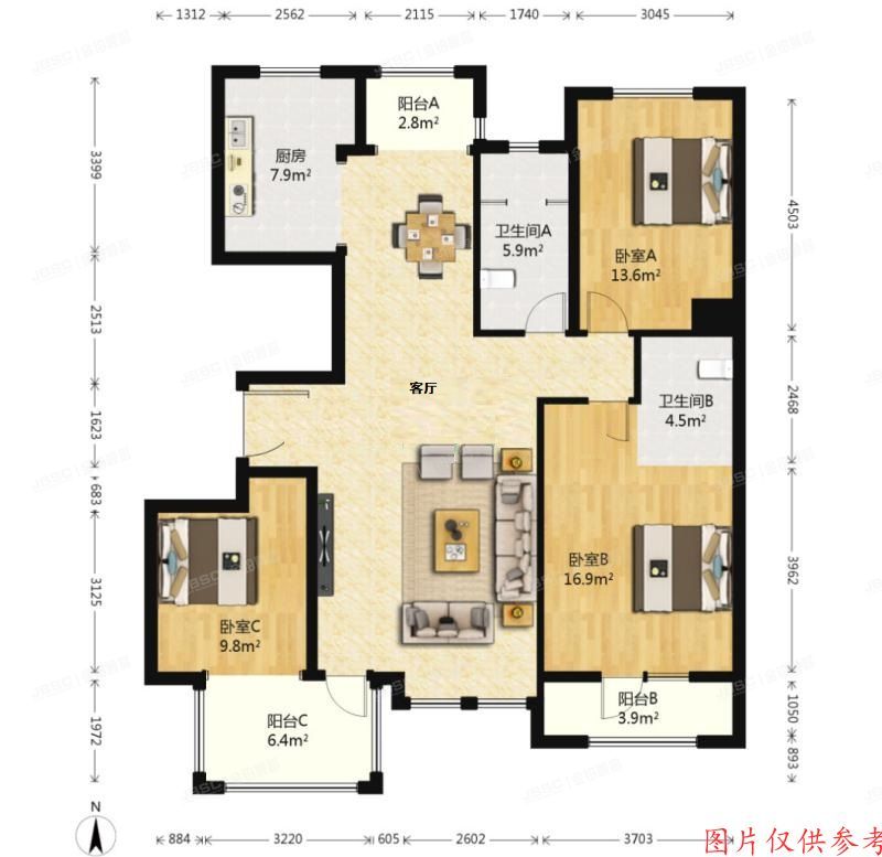 房山区 绿城百合公寓玉泉苑7号12层1单元1202号（绿城百合公寓）