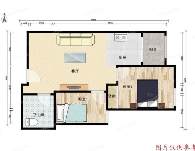 西城区 马连道路80号3号楼2层204（欧园小区）