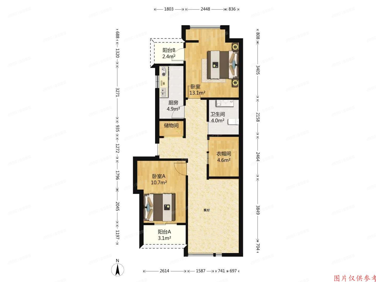 朝阳区 百子湾东里216号楼5层3单元501号（沿海赛洛城）