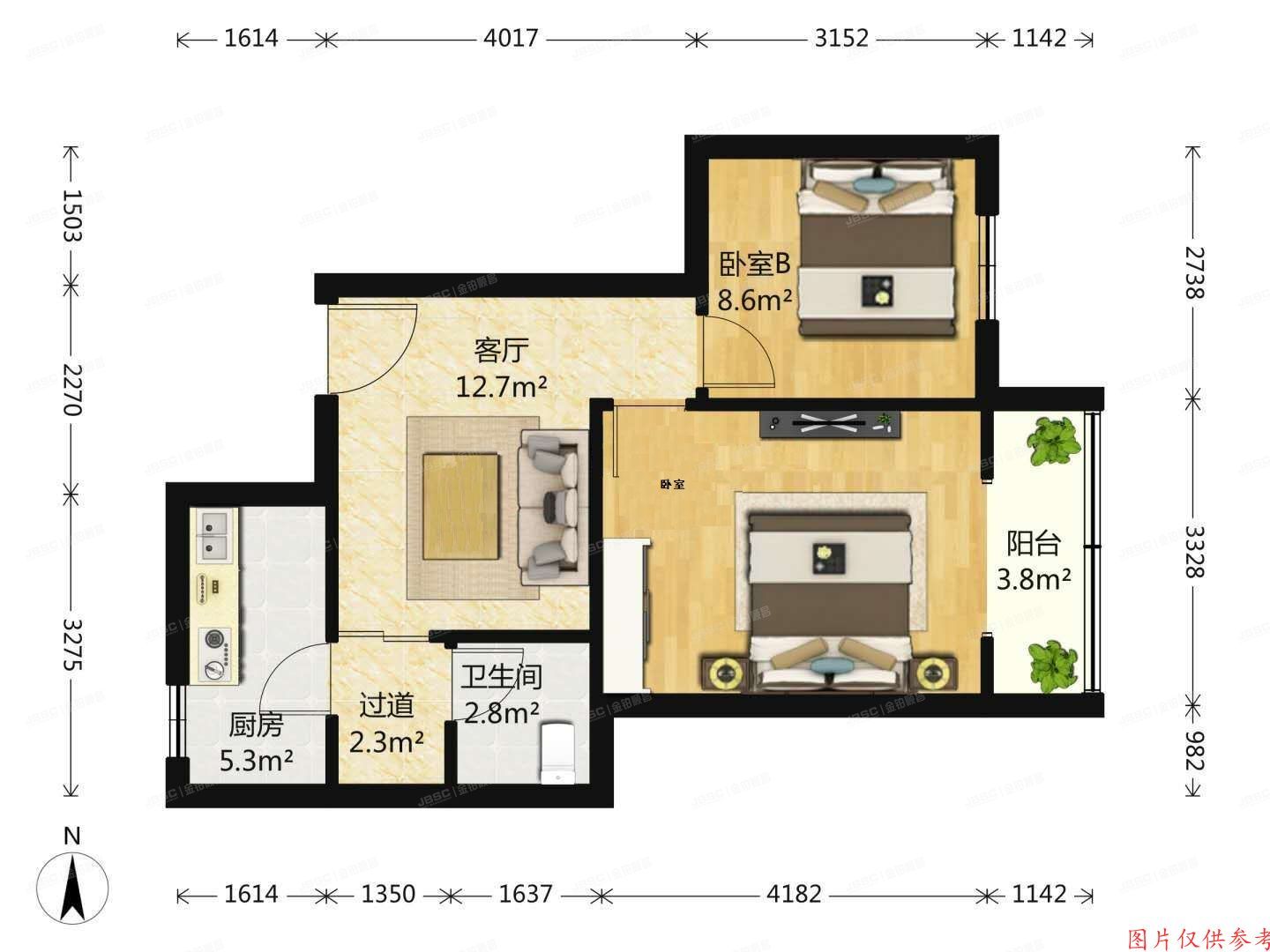 大兴区-黄村 林校北里8号楼4单元302
