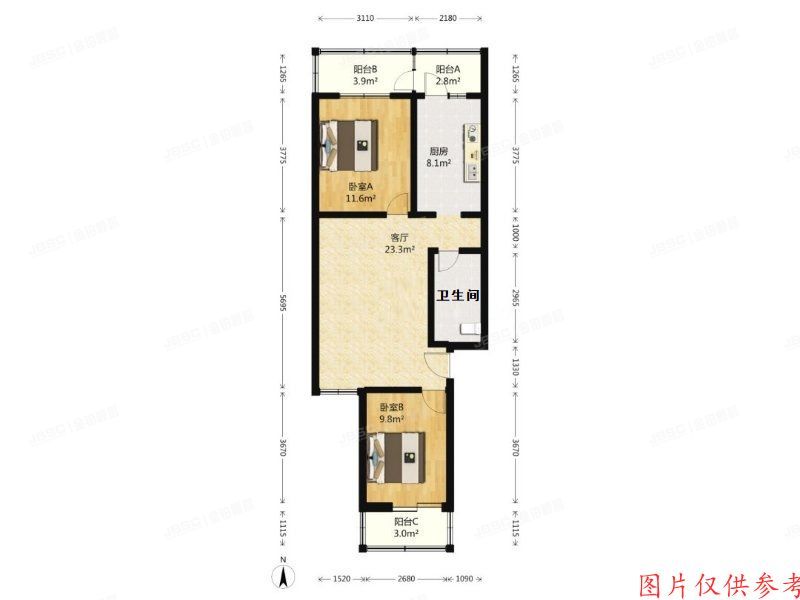 房山区-良乡 长虹北里10号楼3层5单元302