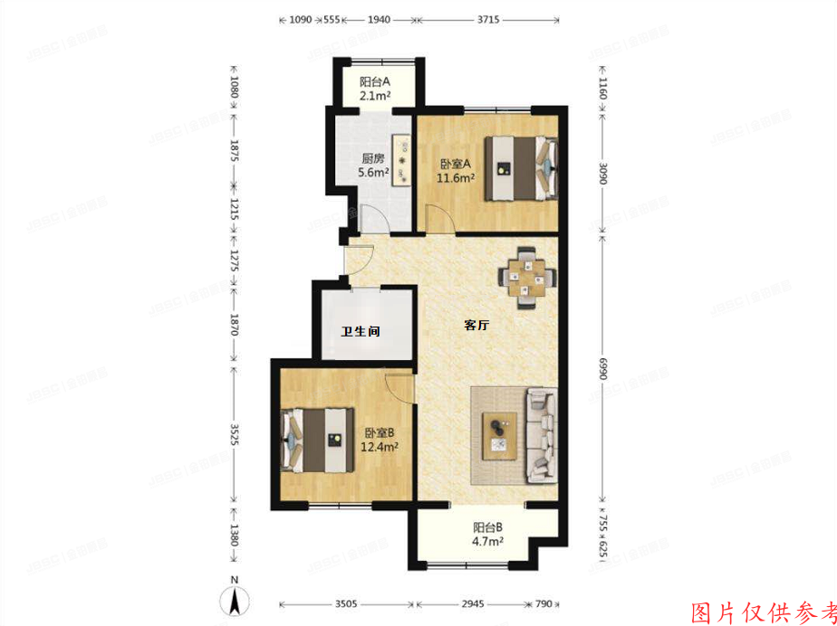 大兴区 清泰路2号院14号楼3层301(首座御园)