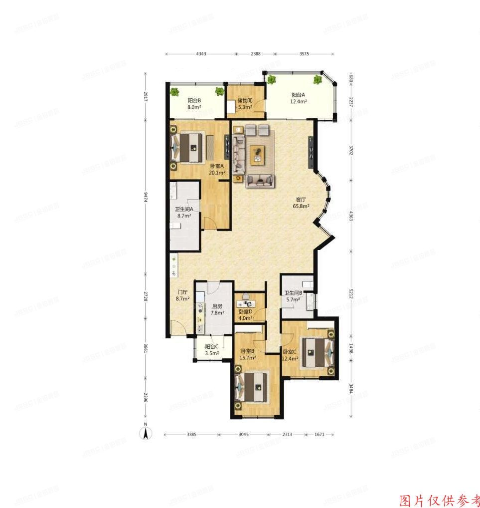 经济技术开发区 凉水河一街37号院37号楼1层甲单元101(赢海庄园)