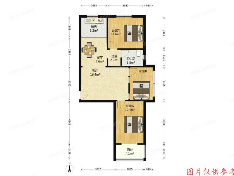 大兴区 兴海园7号楼14层1-1401号