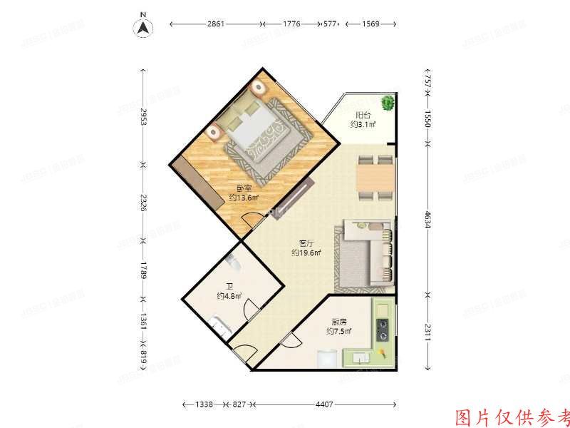 海淀区-世纪城 蓝靛厂垂虹园6号楼15A号