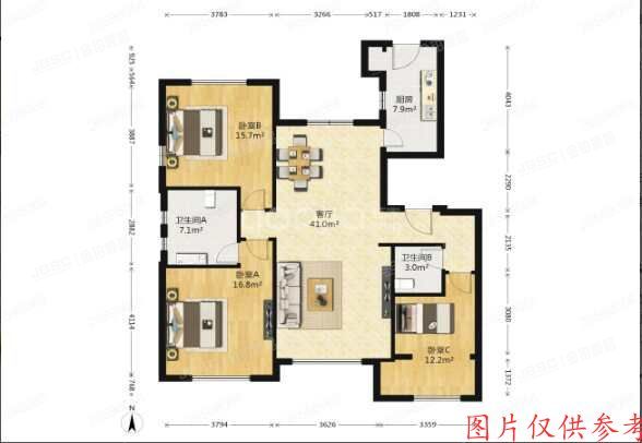 房山区 长阳半岛祥云街5号院9号楼7层4单元701（徜徉嘉园5号院）