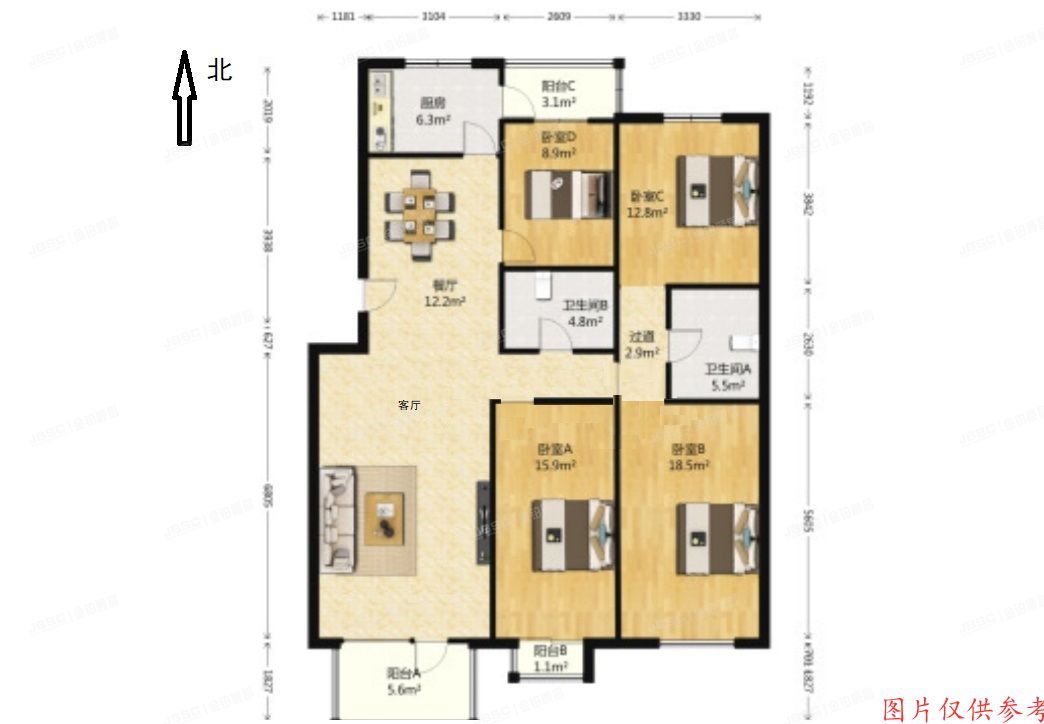 海淀区 百旺家苑东区19号楼4单元401号