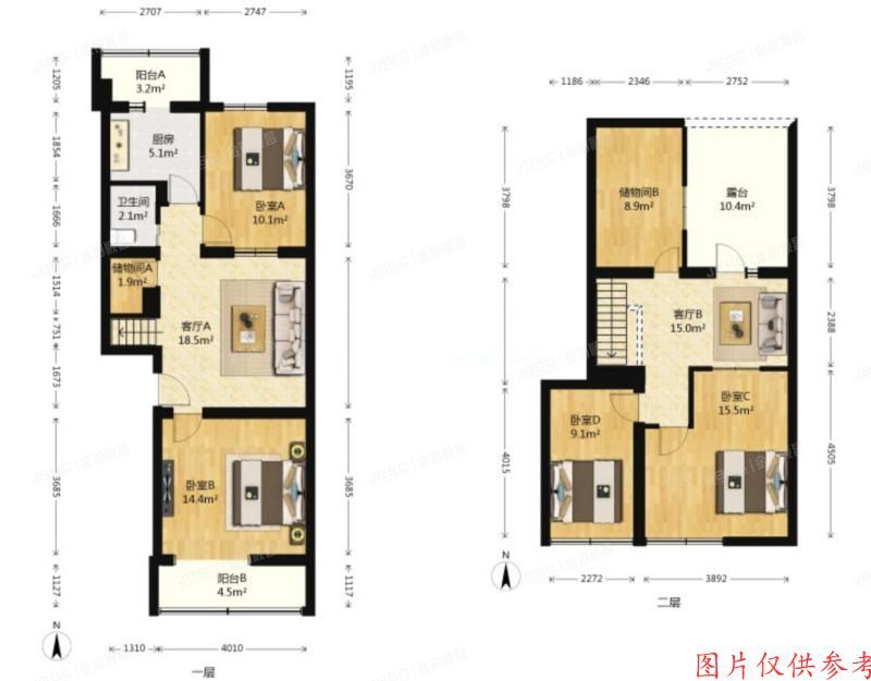 大兴区  枣园小区44号楼2单元5至6层502室