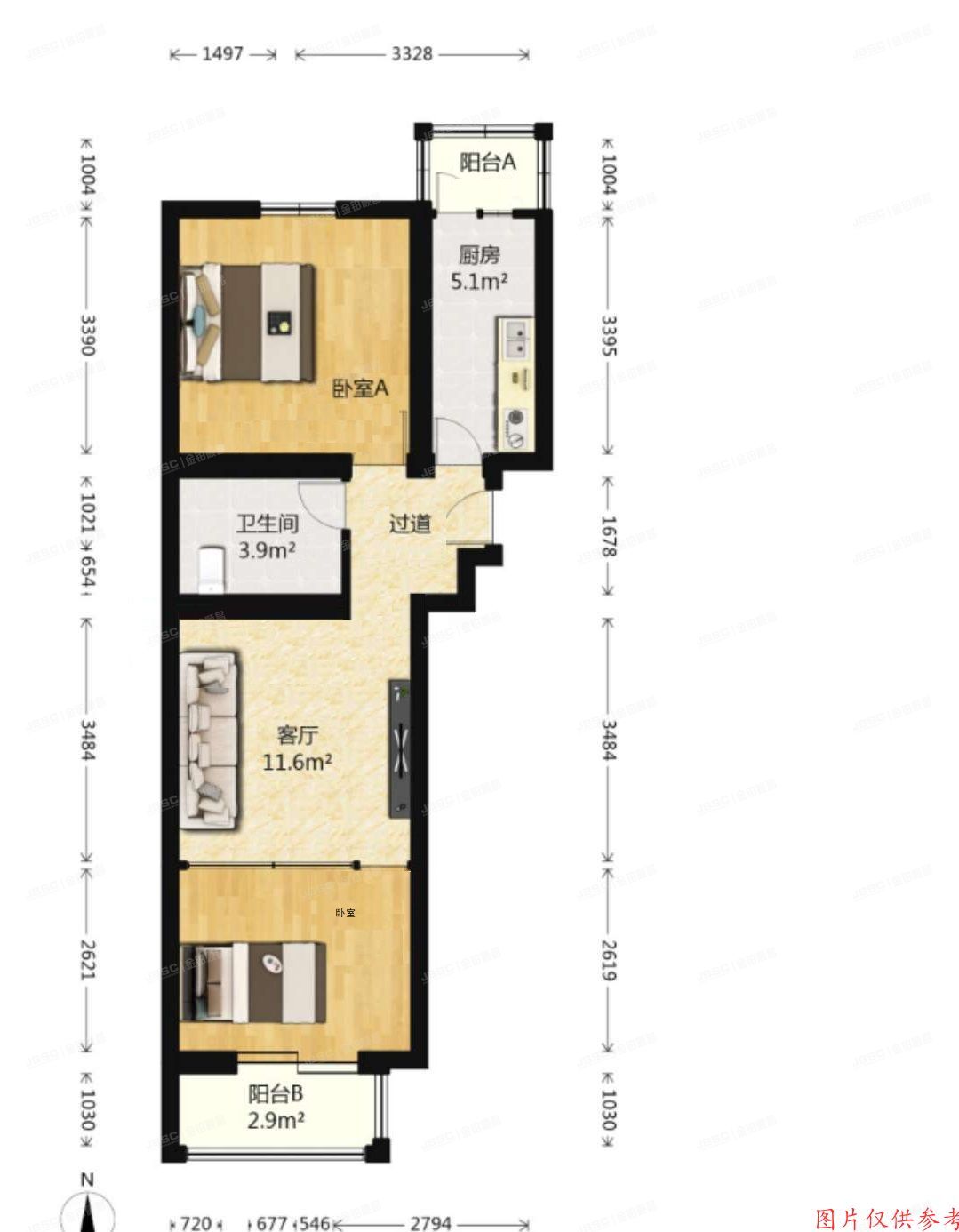门头沟区 惠民家园一区4号楼1单元103 经适房管理