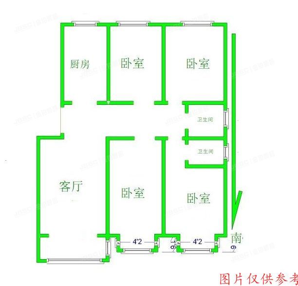 房山区-窦店 京南嘉园1号楼4单元402