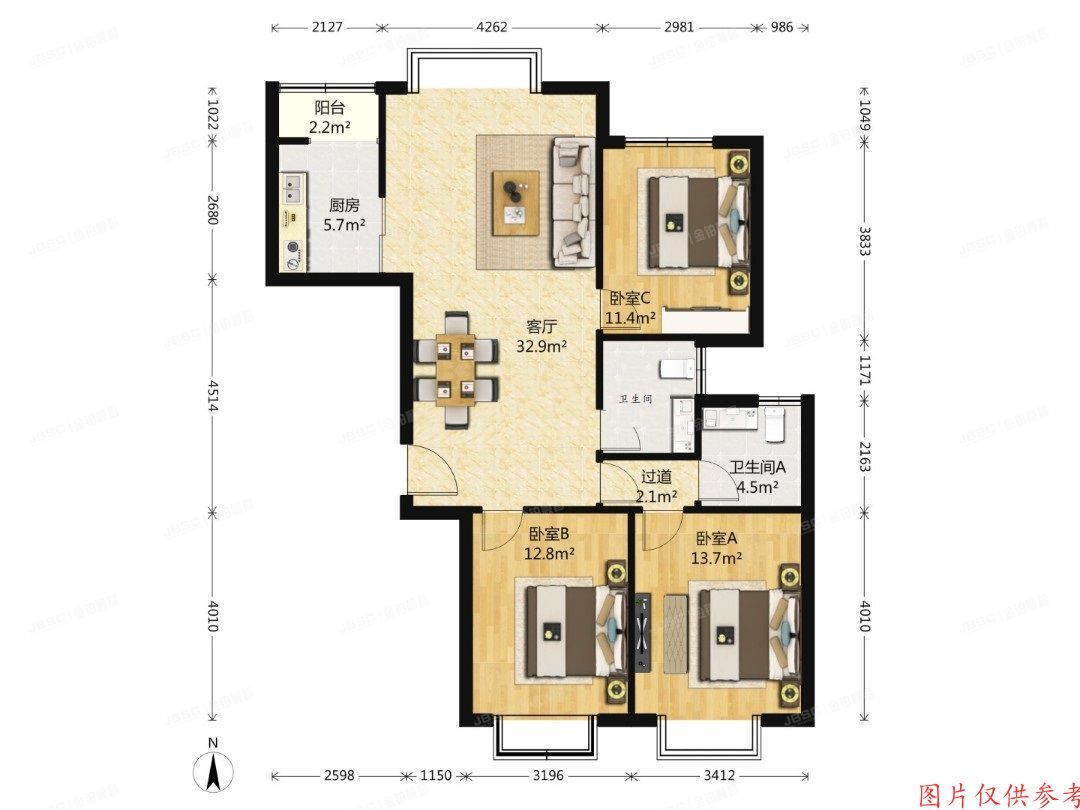 海淀区 蓝靛厂晴雪园1号楼1单元6C