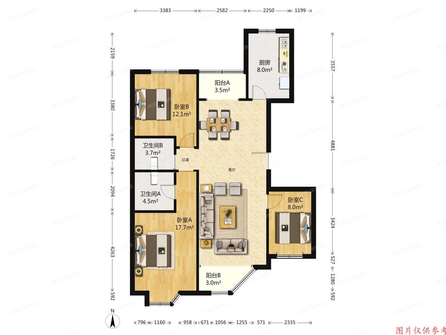 朝阳区 博大路25号院14号楼15层1单元1502号（恋日绿岛）