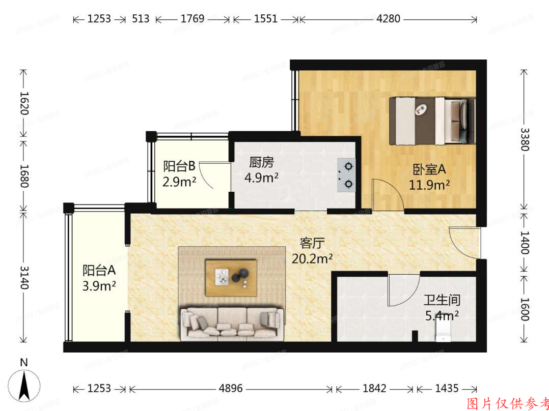 海淀区 万丰路18号院2号楼1205（橙色年代）
