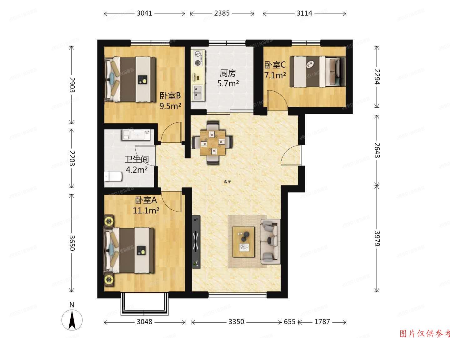 通州区景盛北二街3号院17号楼10层1单元1101（融科香雪兰溪）