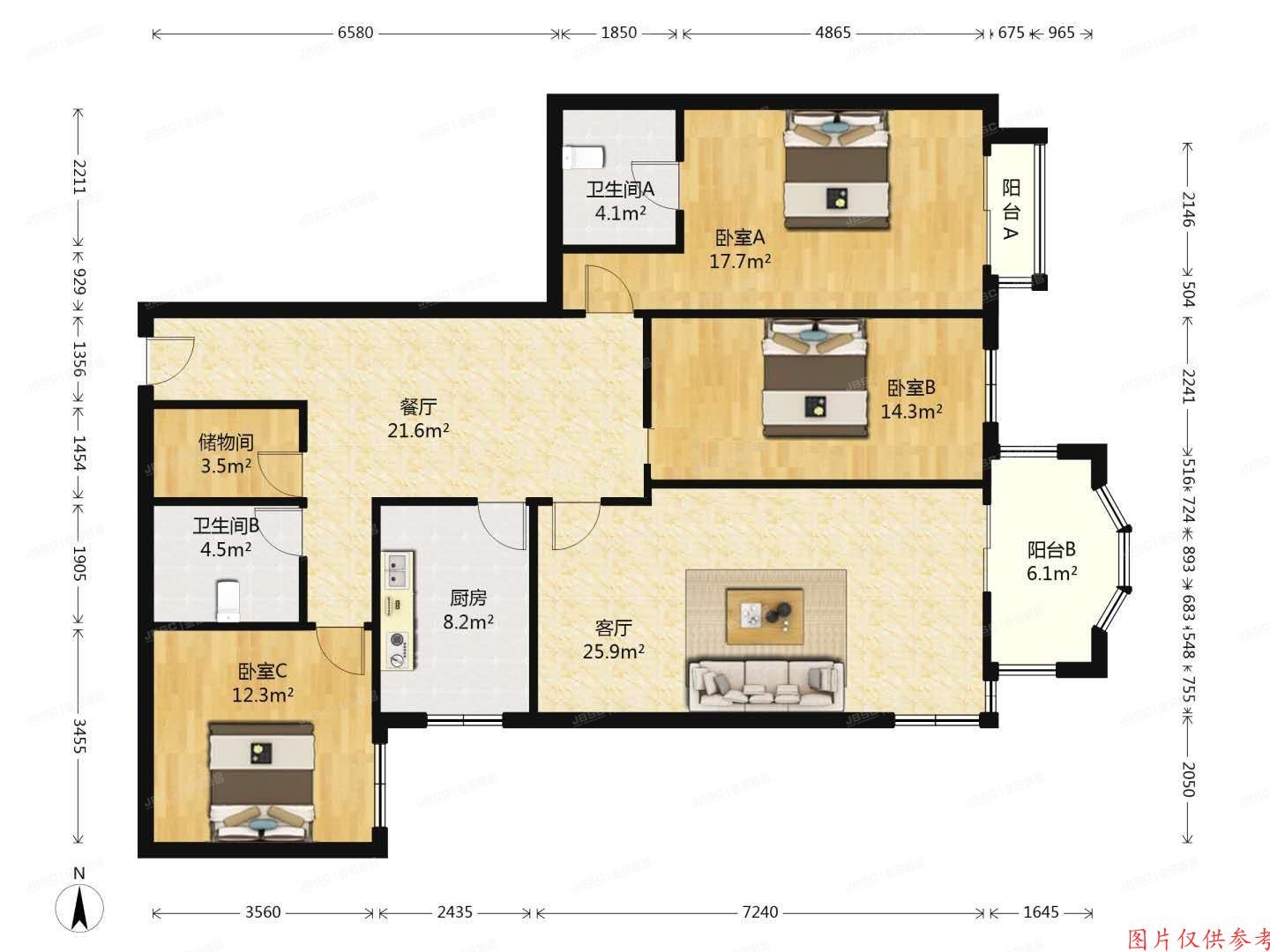 朝阳区安翔里21号楼4层3A03室（华盛乐章）