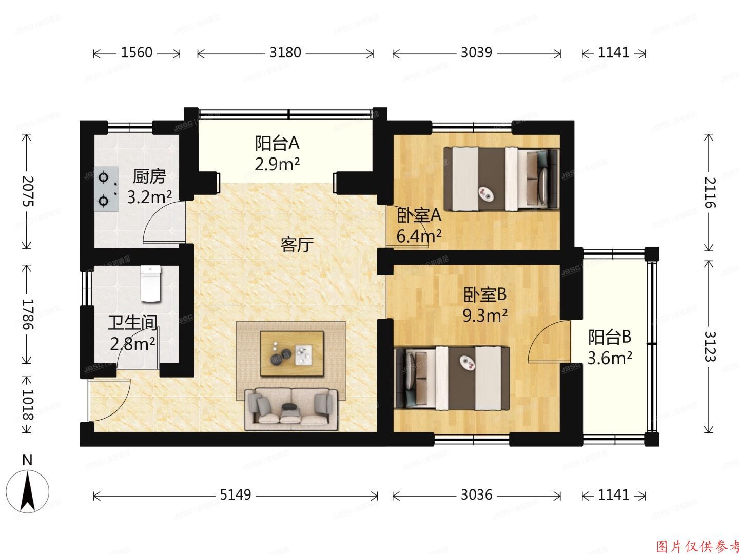 昌平区 南环里2号楼2层201