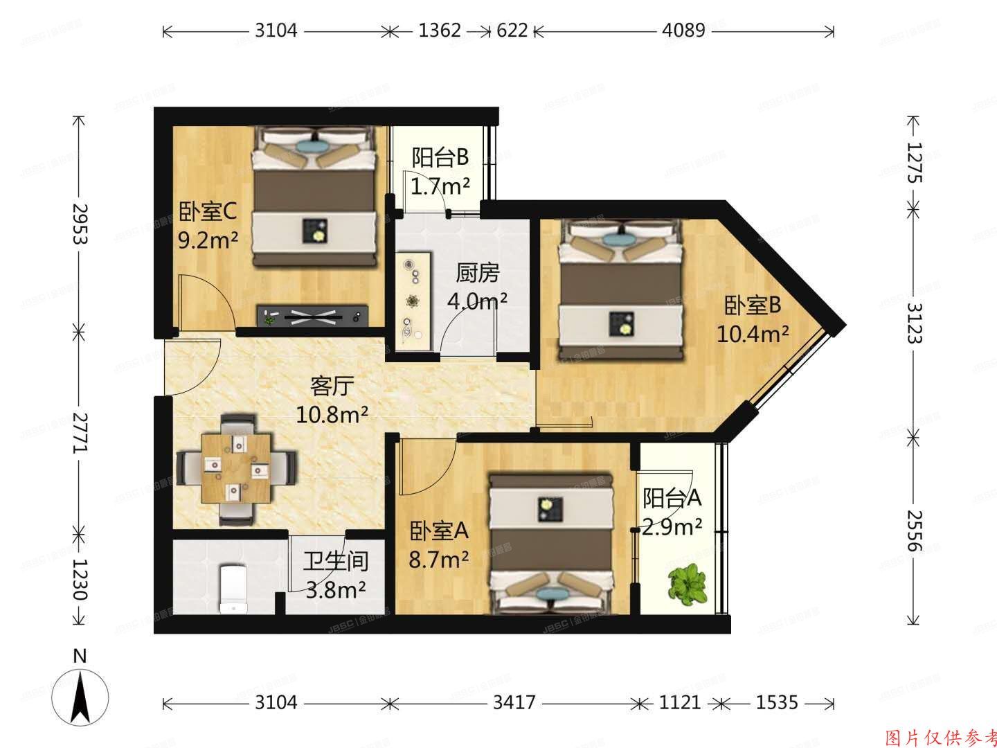 东城区 广渠门外南街4号楼10层1008号（广和里）