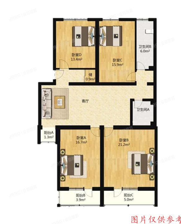 西城区 马甸南村2号楼9层905（马甸南村）