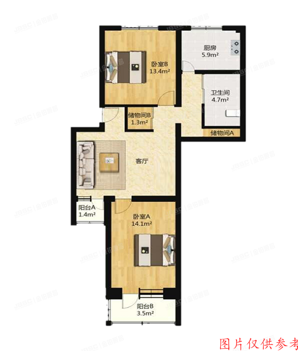 西城区 马甸南村2号楼4层407（马甸南村）