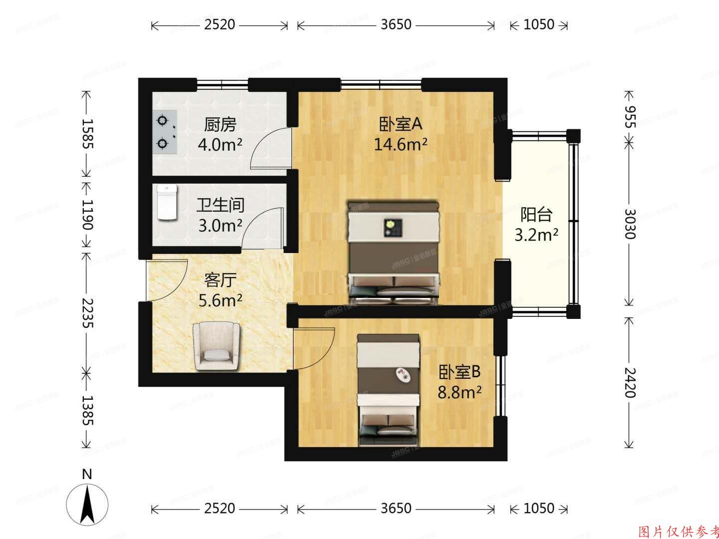 大兴区-黄村 滨河东里34号楼1单元201