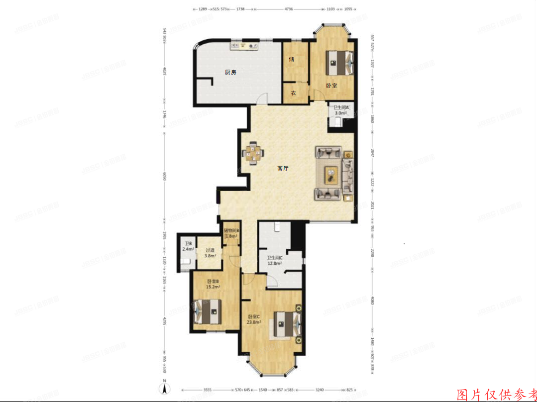 东城区 贡院西街6号及甲6号B座6层07B号（贡院6号）
