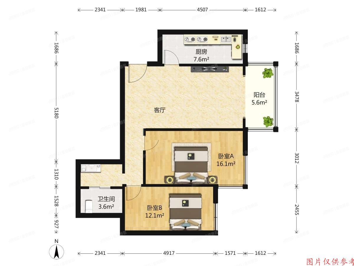 昌平区 南店村新都家园12号楼8层802号（新康园）