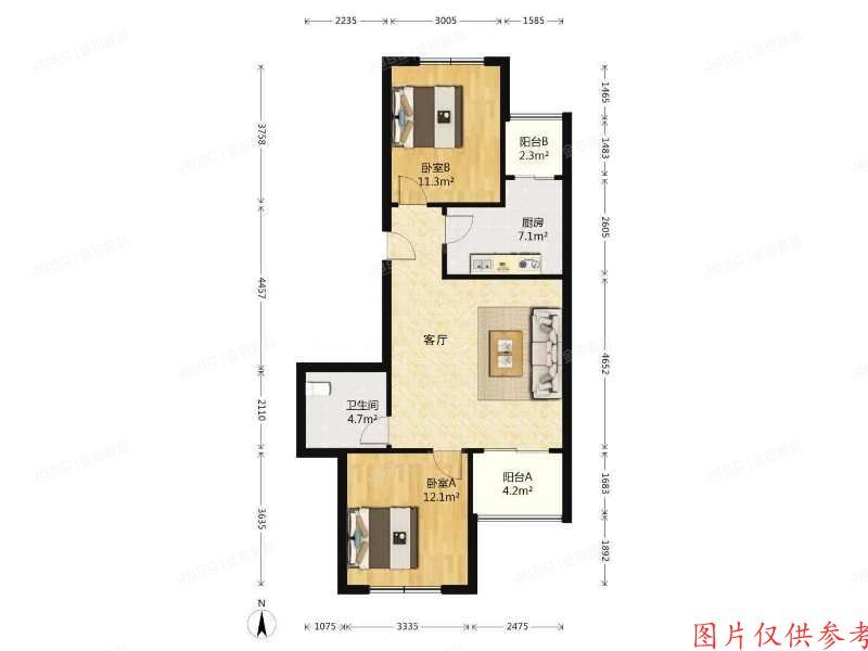 昌平区-东小口 天通苑小区804号楼1层212