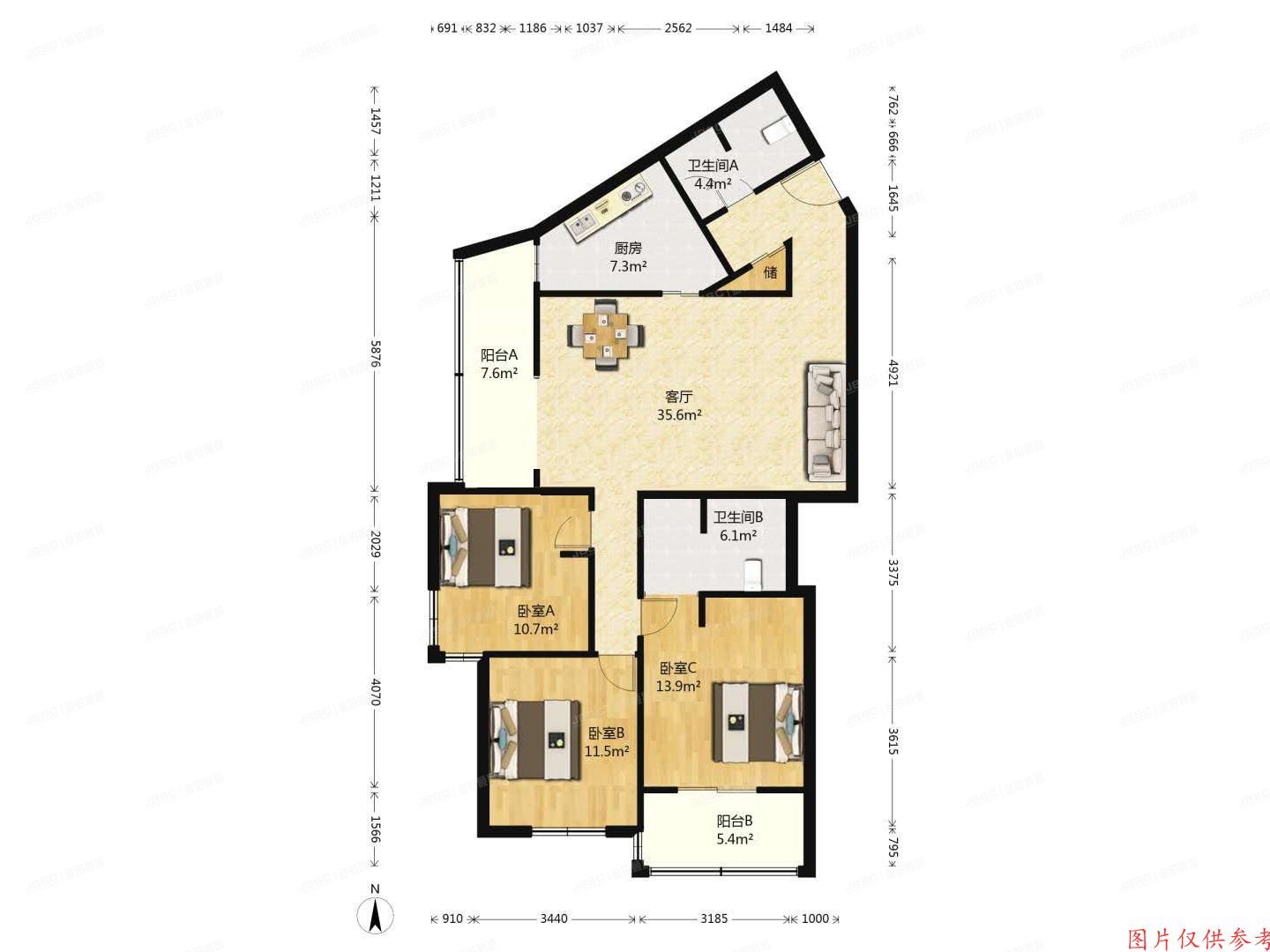 朝阳区 慧忠北里405号楼3层3F(新荣家园)