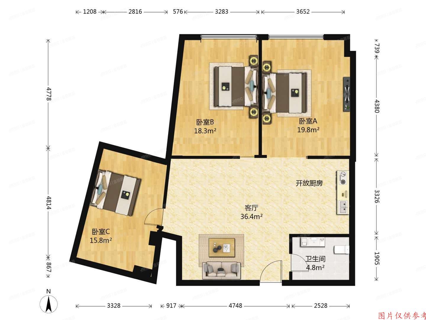 朝阳区 百子湾路32号院2号楼3层2座301号（苹果社区北区）
