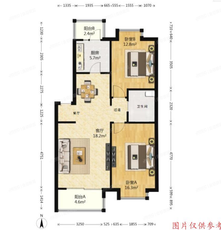 丰台区 富锦嘉园一区7号楼4层1单元402号